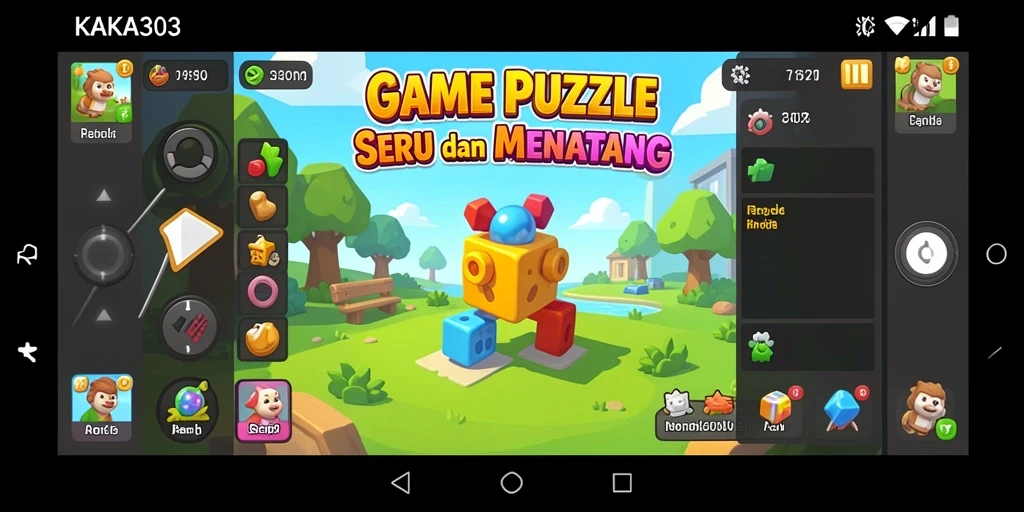Tampilan gameplay KAKA303 yang menampilkan teka-teki yang menarik.