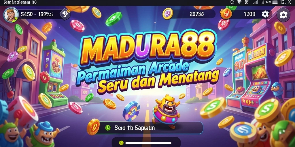 Tampilan aksi seru dalam gameplay MADURA88 dengan level menantang.