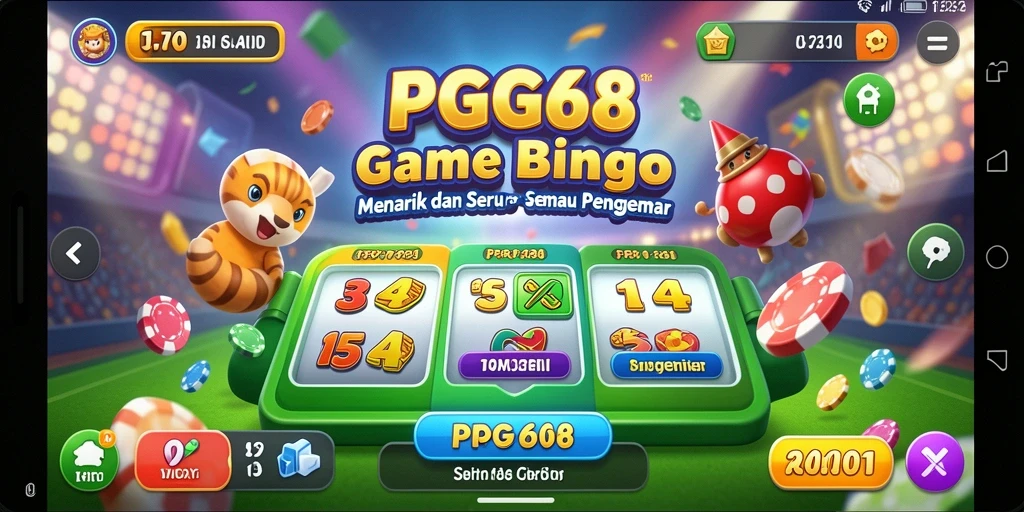 Tampilan gameplay seru PGG68 yang penuh tantangan Bingo.